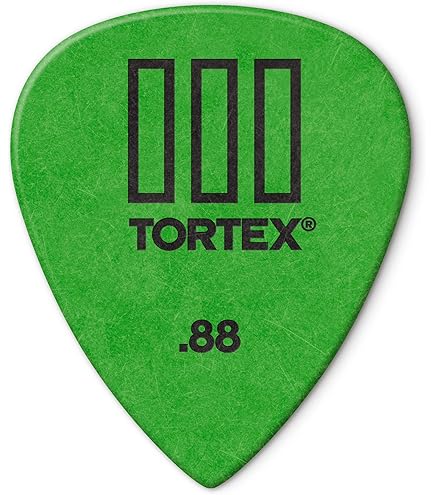 Amazon.com: Jim Dunlop Tortex Jazz III XL .88mm Green Guitar Picks